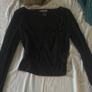 Black Long Sleeve Top